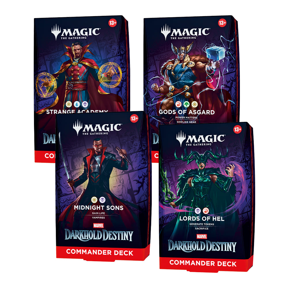 Magic: The Gathering - Marvel - Darkhold Destiny - Commander Set (4 Mazzi) - Eng