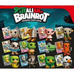 Skifidol - Italian Brainrot TCG - Box 12 Portachiavi 3D + Carta Speciale - Universo Psichedelico