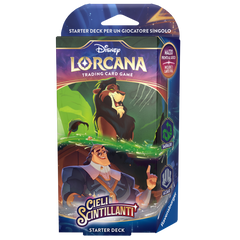 Disney Lorcana – Cieli Scintillanti – Starter Deck Smeraldo/Acciaio (Italiano)