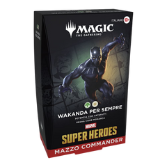 Magic Marvel Super Heroes Commander deck Wakanda per sempre ITA
