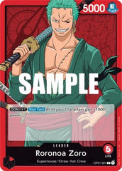 Roronoa Zoro (OP01-001) (V.1) Romance Dawn