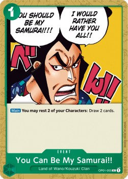 You Can Be My Samurai!! (OP01-055) Romance Dawn
