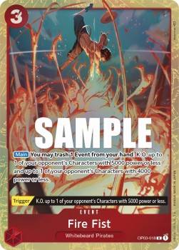 Fire Fist (OP03-018) (V.2) Pillars of Strength