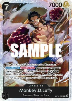 Monkey.D.Luffy (OP04-090) (V.1) Kingdoms of Intrigue