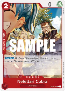 Nefeltari Cobra (OP04-012) Kingdoms of Intrigue