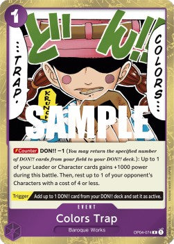 Colors Trap (OP04-074) Kingdoms of Intrigue