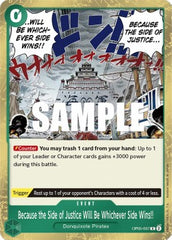 Because the Side of Justice Will Be Whichever Side Wins!! (OP05-037) Awakening of the New Era