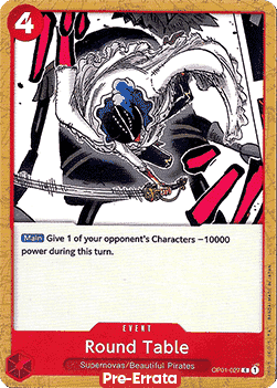 Round Table (OP01-027) Romance Dawn (Pre-Errata)