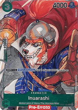 Inuarashi (OP01-034) (V.2) Romance Dawn (Pre-Errata)