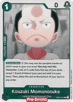Kouzuki Momonosuke (OP01-041) Romance Dawn (Pre-Errata)