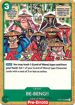 BE-BENG!! (OP01-059) Romance Dawn (Pre-Errata)