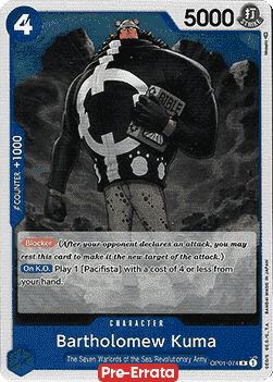 Bartholomew Kuma (OP01-074) Romance Dawn (Pre-Errata)
