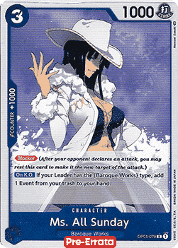 Ms. All Sunday (OP01-079) Romance Dawn (Pre-Errata)