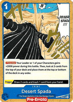 Desert Spada (OP01-088) Romance Dawn (Pre-Errata)