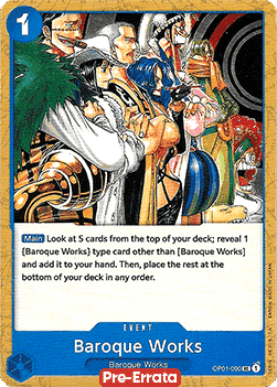 Baroque Works (OP01-090) Romance Dawn (Pre-Errata)