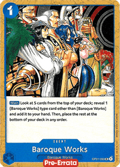 Baroque Works (OP01-090) Romance Dawn (Pre-Errata)