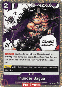 Thunder Bagua (OP01-119) Romance Dawn (Pre-Errata)