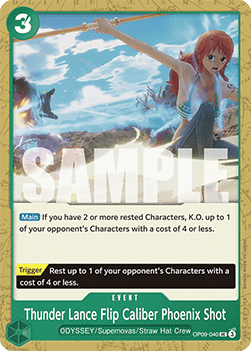 Thunder Lance Flip Caliber Phoenix Shot (OP09-040)