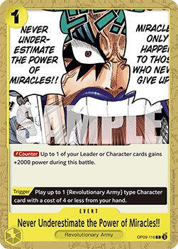 Never Underestimate the Power of Miracles!! (OP09-116)