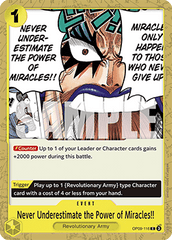 Never Underestimate the Power of Miracles!! (OP09-116)