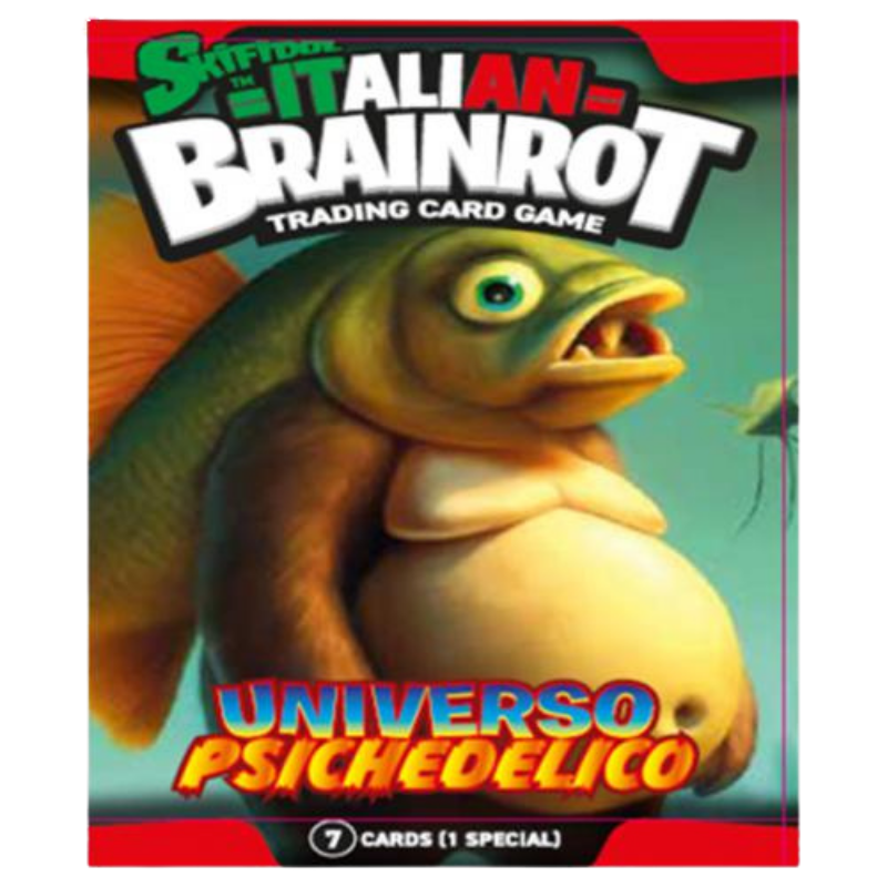 Skifidol -  Italian Brainrot TCG - Box 24 Buste da 7 Carte - Universo Psichedelico