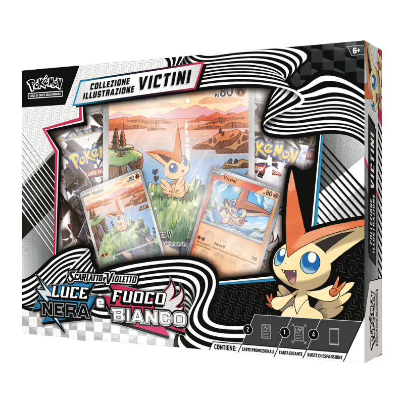 Pokemon Bianco e Nero Collezione Illustrazione Victini - ITA