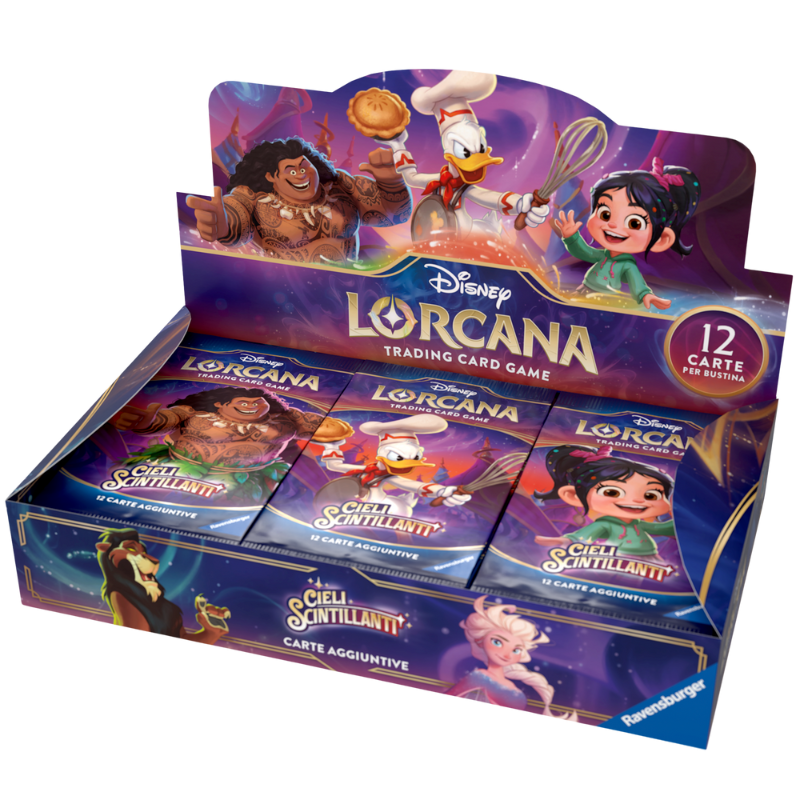 Disney Lorcana – Sparkling Skies – 24 Pack Display (Italian)