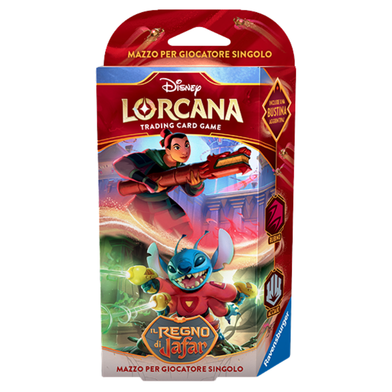 Disney Lorcana - Il Regno di Jafar - Starter Deck Rubino/Acciaio