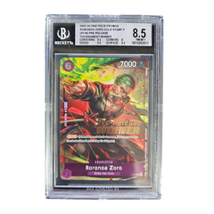 Roronoa Zoro GOLD STAMP P/(OP-06 Pre-Release Tournament Winner) BGS 8,5 NM-MT+