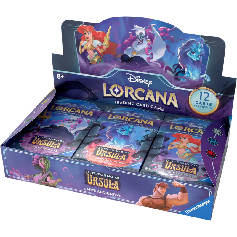 Disney Lorcana – Il Ritorno di Ursula – Display da 24 Buste (Italiano)