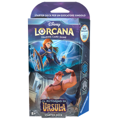 Disney Lorcana – The Return of Ursula – Sapphire/Steel Starter Deck (Italian)