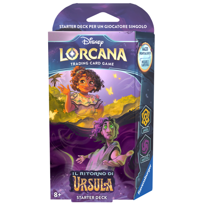 Disney Lorcana – The Return of Ursula – Amber/Amethyst Starter Deck (Italian)