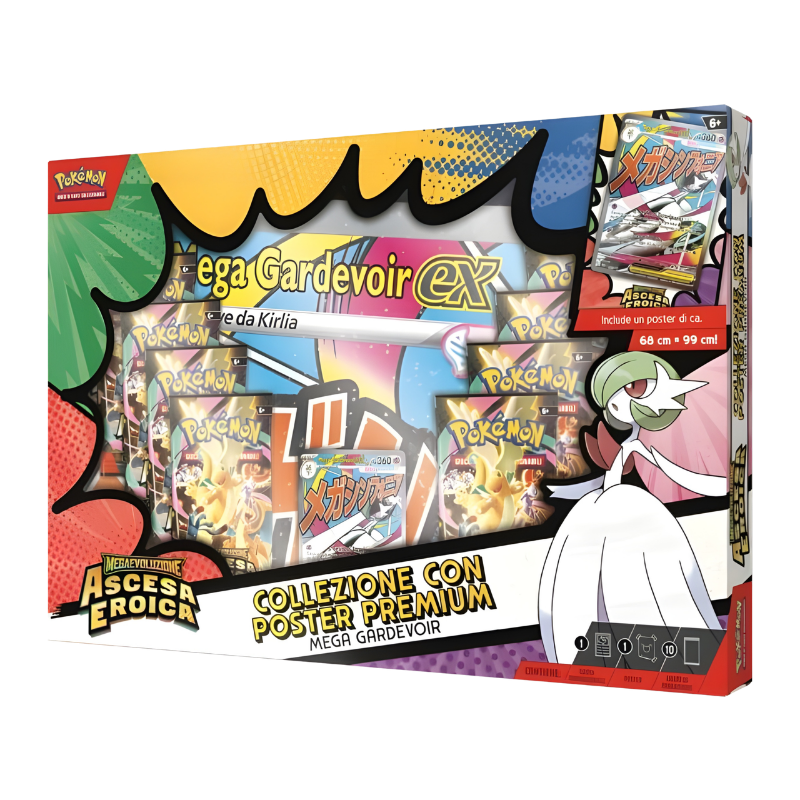 Collezione con Poster Premium – Ascesa Eroica Mega Gardevoir ex