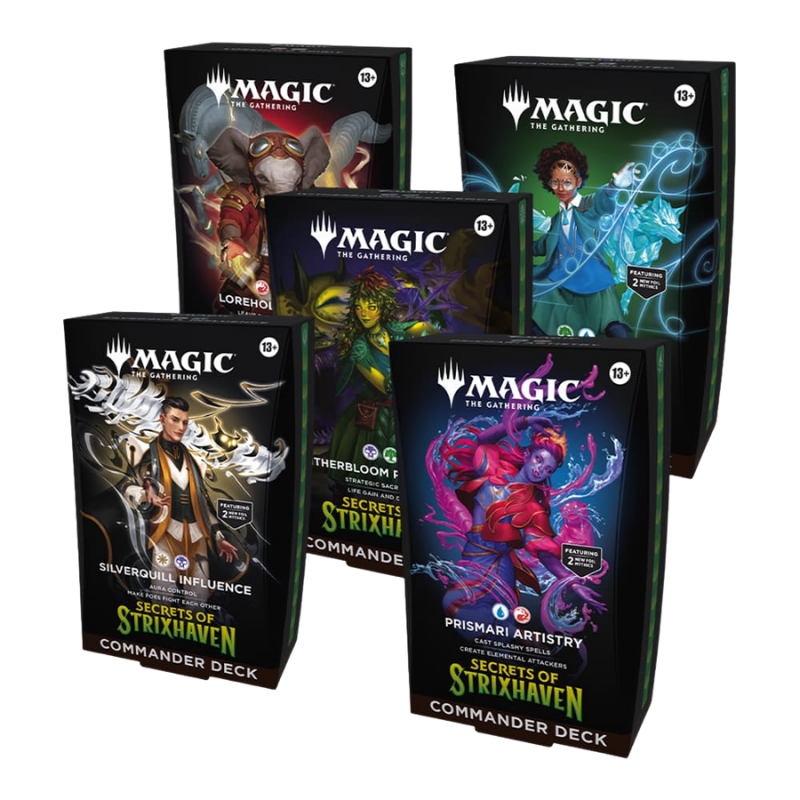 Magic Secrets of Strixhaven Commander Bundle 5 mazzi ENG