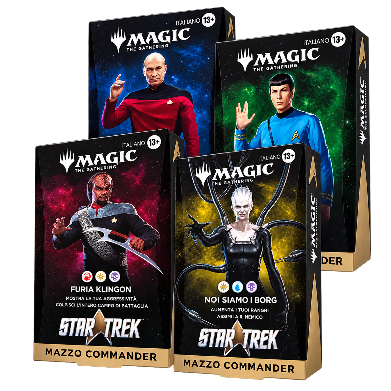 Box Commander Deck - Star Trek (4 Mazzi) - Ita