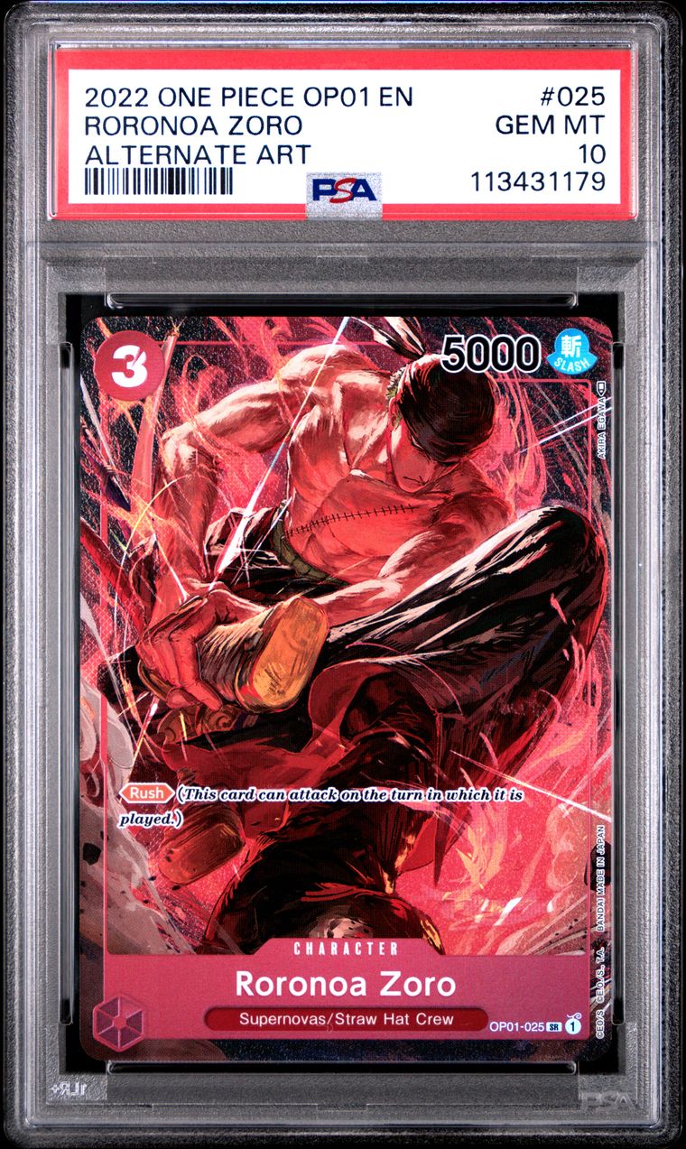 #025 RORONOA ZORO PSA 10